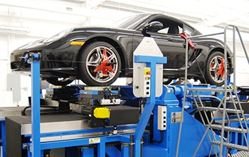 Production vehicle suspension evaluation with K&C