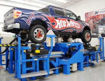 Truck suspension evaluation with K&C
